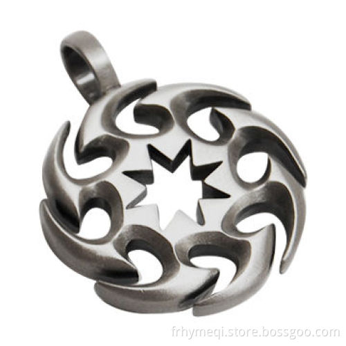 Concept Stainless Steel Pendant with Epoxy Never Tarnish, OEM Orders Accepted